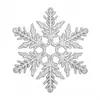 Decoraciones Navideñas 10cm Copos de Nieve, Copos de Nieve con Polvo de Plástico, Colgantes de Copo de Nieve Huecos para Decoración de Árbol de Navidad