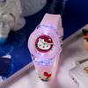 Reloj electrónico de cuarzo con diseño de muñeca de dibujos animados, luminoso, para niños, escuela primaria, nuevo, suministro de comercio electrónico al por mayor