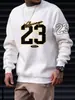 Sudadera Casual de Punto para Hombre de Exportación Transfronteriza Sin. Top Casual Calle Estampado de Letras 23 Patrones Dz