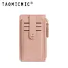 Amazon Ins Holder Plegable de Monedas y Tarjetas para Mujer Pu Ranura Múltiple para Tarjetas Holder de Identificación Compacto Holder de Monedas