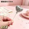 Día de San Valentín, Dorado y Plateado, Festival Qixi, Fiesta de Velas, Decoración de Pasteles, Adornos, Letras Inglesas, Estrellas Doradas, Velas en Forma de Corazón