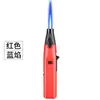 Pistola de Rociado Recta a Prueba de Viento Cocina Personalizada Horneado Llama Azul Inflable Cigarro Pequeña Pistola de Soldadura Encendedor