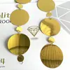 Cortina de Lantejoulas Douradas em Fio Cortina de Lantejoulas Casamento Decoração de Casamento 10cm8cm5cm3cm Cortina de Lantejoulas Douradas