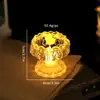 Lámpara de Loto Transparente LED Budista Adornos Lámpara de Velas de Templo Diseño Creativo Relieve Alto Digital Eterno