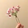 "Flores en las Ramas" 2026 Nuevo Estilo Azul y Rosa Estilo Antiguo Pasador de Flores, Nuevo Estilo Chino Accesorio para el Cabello Qipao, Adorno para el Cabello Hanfu