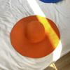 Chapéu de Palha com Aba Extra Grande, Chapéu de Praia à Beira-Mar, Chapéu de Verão com Proteção Solar, Chapéu de Palha Feminino para Viagem ao Ar Livre e Férias