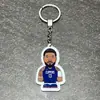 Nba Kobe Curry James Owen estrella del baloncesto caricatura Llavero Coche colgante de mochila escolar joyería para estudiante