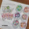Set de Accesorios para Uñas Artísticas a Precio de Liquidación: Aleación de Zirconio, Resina, Concha, Pedrería, Tachuelas, Purpurina, Polvo de Espejo, Lentejuelas Aurora