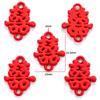 Suprimentos de casamento vermelhos estilo chinês Acessórios de liga DIY Caixa de doces de casamento Pingente de presente W266