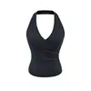 Sujetador Deportivo de Estilo Nuevo para Verano con Almohadillas en el Pecho, Diseño de Espalda Cruzada, Camiseta sin Mangas para Entrenamiento de Pilates Yoga
