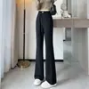 Pantalones de Traje Acampanados de Cintura Alta Exclusivos para Personas Altas, Otoño/Invierno 2026, Tallas Grandes, Cintura Elástica, Caída Fluida, Pantalones de Campana que Favorecen la Figura