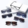 3537 Liquidación Gafas de Sol de Montura Cuadrada Gafas de Sol de PC Exportación Transfronteriza Europea y Americana Amazon Tiktokuv400 Moda