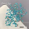 Mini Pedrería Rectangular de Circonita Color Champaña con Base Plana para Uñas, Pedrería Larga en Tira para Uñas, Pedrería Champaña, Pedrería de Circonita para Uñas