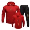 Nuevo conjunto deportivo de dos piezas con sudadera con capucha para hombre y mujer, traje, tendencia de moda, sudadera deportiva hip hop