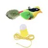 Juguete para mascotas transfronterizo, juguete de pájaro simulado que hace sonido para gatos, autoentretenido y alivia el aburrimiento, juguete colgante de plumas para gatos