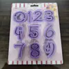 Molde de galleta digital morado directo de fábrica para decoración de pasteles, dulces de chocolate, tema de impresión DIY