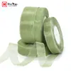 Cinta de Gasa Verde Salvia Hecha a Medida para Decoración de Regalos Florales y Empaque, Estilo Fresco y Sencillo, Transfronterizo