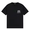 Bale25Ss Transfronteiriço Verão Novo Estilo 260g Algodão Puro Penteado Fio Duplo Logotipo Estampado Luxo Acessível Camiseta Masculina e Feminina Manga Curta