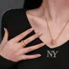 Loja de Ouro Estilo Novo Chinês Banhado a Ouro Cravejado de Diamantes Trançado Colar Atrai-Riqueza Novo Design de Espiga de Trigo Conjunto de Corrente Atacado