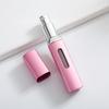 Frasco de perfume cuadrado de 8 ml con bomba automática, llenado directo por el fondo, frasco rociador de aluminio portátil con prensa