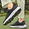 Zapatos de golf para hombre, impermeables, antideslizantes, con hebilla giratoria, transpirables, para mujer. Zapatillas de exterior para hombre y mujer.