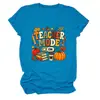 Modo profesor en Amazon eBay estación independiente moda casual retro camiseta de mujer cuello redondo manga corta