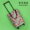 Carrito de compras manos libres, carrito pequeño de arrastre, carrito de bolsa de compras portátil plegable para el hogar