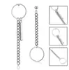 Pendientes de BTS Bangtan Boys, Tachuelas, Pines, Clips para Orejas con Cadena de Acero Inoxidable, Pendientes Estilo Mismo de Jin Seok-Jin al por Mayor