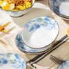 Conjunto de Louças e Pratos de Cerâmica de Alta Temperatura Esmaltada de Jingdezhen Tigela de Arroz Cerâmica de Alto Valor para Casa Tigela para Macarrão Tigela para Sopa Prato