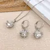 Collar con Flores de Colores y Diseño de Corazón, Accesorios de Collar Corazón del Océano para Mujeres, Temperamento de Lujo Ligero, Regalo Versátil para Mejor Amiga