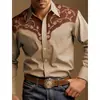 Camisa havaiana, camisa com estampa elegante de rosa estilo western, camisa casual masculina, camisa de praia, disponível para compra a partir de uma peça