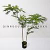 Planta artificial bonsái hoja de doble capa Helecho bonsái planta verde china decoración de suelo para sala de estar decoración bambú hogar