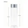 Frasco de Plástico Transparente de Boca Ancha Botella de Plástico PET para Pastillas Sólidas 100/120/150/200/250ml Frasco para Té de Flores
