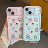 Aplicable a iPhone 18 Pegatinas de Animales Pequeños de Dibujos Animados Funda de Teléfono con Ventana Grande Apple 17 Pro Max Funda Protectora Linda
