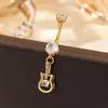 Suministrado Directamente desde el Fabricante Original, Anillos para Ombligo de Acero Inoxidable con Forma de Estrella de Mar y Cruz, Piercings para Ombligo, Piercing Corporal Estilo Europeo y Americano Transfronterizo
