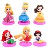 Ornatos Decorativos de Bolo Princesa Sofia Cyber Popular Menina Fofa Castelo Roxo Pena de Anjo Plug-in para Assar de Aniversário