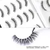 Maquillaje Asiático Ligero Transfronterizo del Sudeste Asiático con Pestañas de Tallo Transparente, Pestañas Barbie Completas Voluminosas y Rizadas, Realistas y Dinámicas