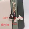 Pingente de Filhote de Bulldog Francês Transfronteiriço Novo Fofo Couro Sino de Bulldog Francês Máscara Pingente de Chaveiro de Cachorro Mini Bolsa Pendurada