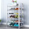 Sapateira de Aço Inoxidável, Multicamadas, Simples, para Uso Doméstico, Hall de Entrada, Dormitório Estudantil, Apartamento Alugado, Solução de Armazenamento, Tipo Econômico
