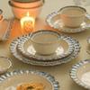 Vajilla de Cerámica Vintage Estilo Francés Juego de Regalo Platos Hogar Lujo Ligero Alto Nivel Inauguración de la Casa Platos Tazón Palillos Tazón de Sopa