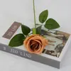 Rosas Artificiales de Terciopelo para Decoraciones de Boda, Flores Falsas, Rosas Búlgaras Transfronterizas, Flores Artificiales para el Día de San Valentín al por Mayor