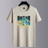 Nova Roupa Masculina de Verão Camiseta Masculina de Manga Curta Casual Algodão Casal Estudante Manga Meia-Manga Camisa Básica