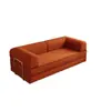 Sofá cama de tela de pana apartamento pequeño hogar plegable doble uso doble casual tatami sofá de compresión al vacío