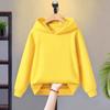Tops para Niños Jersey con Capucha Bebé Estilo Coreano Cuello Redondo Sudadera Niños y Niñas Ropa Sencilla Primavera y Otoño Abrigo Delgado