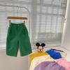 Pantalones para Niños 2026 Estilo Otoño Niños y Niñas Estilo Coreano Color Sólido Casual Rectos Pantalones Largos Sueltos de Pierna Ancha para Niños Multicolor