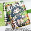 Novo Diário Caderno A5 Irmã Grande Panda Caderno de Estudante Couro de Aparência Elegante Fivela Magnética Caderno de Folhas Soltas