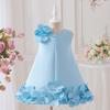 Comércio Exterior Transfronteiriço Europeu e Americano Verão Novo Vestidos Rosa Fofos para Meninas para Crianças Pequenas e Médias com Design Doce Vestidos de Princesa