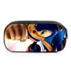 Suministro del Fabricante Sonic2 Estuche de Dos Compartimentos Estudiante de Primaria Animación Sonic Caja de Papelería Estuche para Lápices Amazon Nuevo Modelo