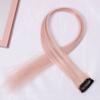 Peluca de color cabello lacio clip único para colgar de la oreja teñido pieza de cabello largo lacio extensión de cabello sin cabello simulación en casa
