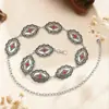 Nueva Cadena de Cintura Elegante y de Moda para Mujer con un Toque de Lujo, Estilo Bohemio Turquesa, Adecuada para Combinar con Vestidos y Pantalones